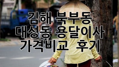 김해 북부동, 대성동 용달이사 가격비교 & 후기